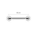 Ver imagem 3 de Barra Apoio de 40 cm em Aço Inox Ø7/8" (25mm) BA78/4 Prata/Cromado