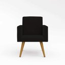 Ver imagem 7 de Kit 6 Poltronas + Namoradeira Poltrona Decorativa Preto
