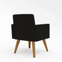 Ver mais imagens de Kit 6 Poltronas + Namoradeira Poltrona Decorativa Preto