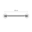 Ver imagem 3 de Barra Apoio de 60cm em Aço Inox Ø7/8" (25mm) BA78/6 Prata/Cromado Astra