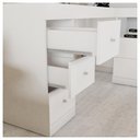 Ver imagem 4 de Mesa de Canto em L Escritório Computador Job Branco Caemmun