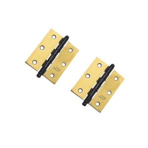 Kit 2 Dobradiça F.l.o. Porta / Janela Pino Bola 3 X 2,5"