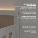 Ver imagem 6 de Cama Montessoriana Solteiro com LED Giulia Rattan Casatema MadeiraOriginals Branco