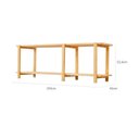 Ver imagem 2 de Rack Laguna 150cm 2 Prat 52,6ax150lx42p em Madeira Cor Mel