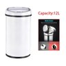 LIXEIRA AUTOMATICA COM SENSOR 12 LITROS EM INOX PARA COZINHA USB COM CESTO REMOVIVEL - 4