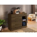 Ver imagem 2 de Comoda New Milao 6 Gavetas e 1 Porta Benetil Imbuia
