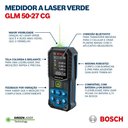 Ver imagem 5 de Trena Laser Verde Profissional Alcance 50m com Bluetooth Glm 50-27cg Bosch 01 Unidade