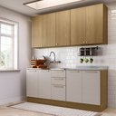 Ver imagem 1 de Cozinha Compacta 4 Peças com Tampo 200cm Elegance Luciane Móveis
