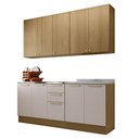 Ver imagem 3 de Cozinha Compacta 4 Peças com Tampo 200cm Elegance Luciane Móveis
