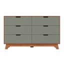 Ver imagem 2 de Cômoda para Quarto Infantil 6 Gavetas 100% MDF Alice Yescasa Marrom/Verti/Castanho