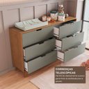 Ver imagem 5 de Cômoda para Quarto Infantil 6 Gavetas 100% Mdf Alice