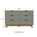 Ver imagem 3 de Cômoda para Quarto Infantil 6 Gavetas 100% MDF Alice Yescasa Marrom/Verti/Castanho