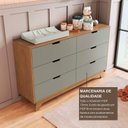Ver imagem 4 de Cômoda para Quarto Infantil 6 Gavetas 100% MDF Alice Yescasa Marrom/Verti/Castanho