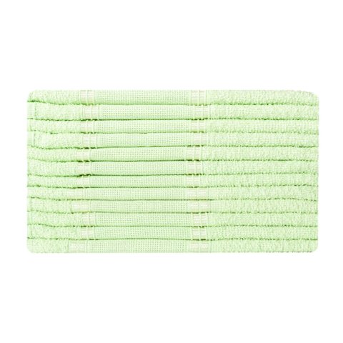 Kit 12 Toalhas Lavabo Rekint Perfeito Estilo Verde Claro