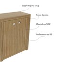 Ver imagem 5 de Balcão para Escritório Home Office Me4103 Mdp Amendoa - Gran Belo