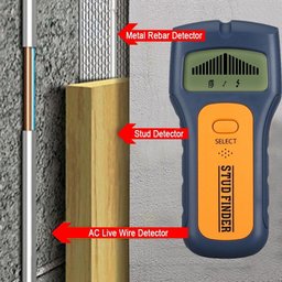 Scanner Parede Detector Obstaculos Fios Vigas Madeira Metal Digital Eletronico 3 em 1 sem Fio - 3