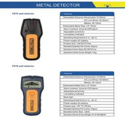 Scanner Parede Detector Obstaculos Fios Vigas Madeira Metal Digital Eletronico 3 em 1 sem Fio - 4