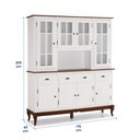 Ver imagem 4 de Cristaleira Arca e Oratório Hannover 8 Portas 3 Gavetas com Nicho e Pés Luiz Xv