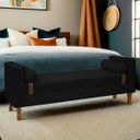 Ver imagem 2 de Recamier Sapateira Baú Pietro para Cama Box King Size 195cm Bouclê - Sofa Store:bouclê Preto