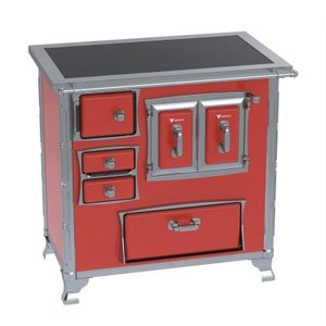 Fogao a Lenha GII N 1 Gab Sec Xviii Premium Vermelho Sd