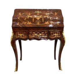 Escrivaninha Xerife Clássica com Marchetaria - 112x92x46cm Prime Home Decor Clássico - 1