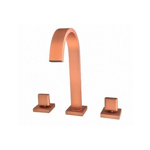 Misturador de Mesa para Lavatório Bica Baixa Rosê Fosco - Perflex