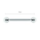 Ver imagem 3 de Barra de Apoio Reta de 70 cm em Aço Inox Ø1.1/4" (32mm) BA114/7 Prata/Cromado Astra