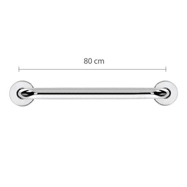 Barra de Apoio Reta de 80 cm em aço Inox ø1.1/4" (32mm) Ba114/8 - 3