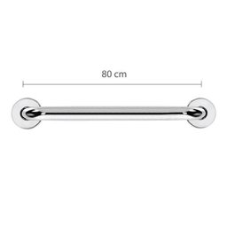 Barra de Apoio Reta de 80 cm em aço Inox ø1.1/4" (32mm) Ba114/8 - 3