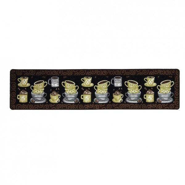 Conjunto 2 Peças Tapete para Cozinha Boucle Elegance xícaras 45cm x 65cm e 45cm x 1,80M Niazitex - 4