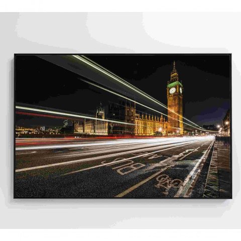 Quadro Relógio De Londres 120x80 Cm Adesivo Fotográfico
