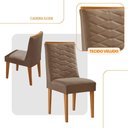 Ver imagem 2 de Conjunto com 2 Cadeiras Mdf Eloise para Sala de Jantar Moderna Veludo Capuccino/naturalle