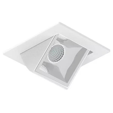 Spot Picco Embutir Led 3w 2700k 150lm 12° Biv Ip40 Metal e Lente Branco Interlight