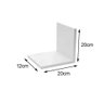 Prateleira em L mdf branco tx 20L x 12P x 20A cm PRTBR012 - 4