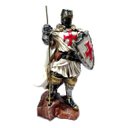 Ver imagem 2 de Soldado Medieval Templário Cruzadas 00068 Prateado