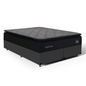 Cama Box com Colchão de Espuma D45 Pillow Top Suport Maxx Queen 158cm
