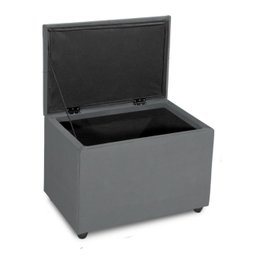 Puff Baú 60cm C/ Sapata Anti Risco Tecido Veludo Espuma D-14 - 2