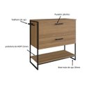 Ver imagem 7 de Gabinete Armário Banheiro 80cm Estilo Industrial L1028 Lacasamia