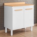 Ver imagem 2 de Balcão de Cozinha Intenza 80cm Branco com Tampo Mdp - Nicioli Branco