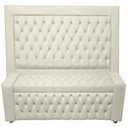 Ver imagem 1 de Kit Cabeceira de Cama Box e Calçadeira Baú Retro Capitonê Botão Encapados Casal 140 Cm Suede Porcela
