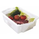 Ver imagem 5 de 12 Caixas Plásticas Organizadoras para Alimentos 10l Cestos Empilháveis Brancos com Tampa