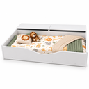 Ver imagem 3 de Cama Berço Montessoriana Juvenil c/ 2 Baús e Colchão 100%MDF:Branco