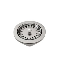 Válvula de Escoamento Docol Massima para Pias e Cubas 4. 1/2" Luxo sem Escape em Aço Inox e - 1