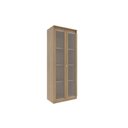 Ver imagem 3 de Armário Multiuso P/ Área Serviço Am-3111 C/ 2 Portas C/ Vidro Amêndoa - Tecno Mobili