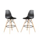 Ver imagem 1 de Kit de 2 Banquetas Eames Charles Eiffel Trevisul - Preto