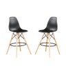 Kit de 2 Banquetas Eames Charles Eiffel Trevisul - Preto - 1