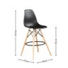 Kit de 2 Banquetas Eames Charles Eiffel Trevisul - Preto - 2