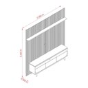 Ver imagem 2 de Conjunto Rack e Painel Ripado Luna 770 Eras Madetec