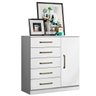 Cômoda 5 Gavetas 1 Porta Lily Branco - 1