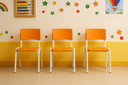 Ver imagem 1 de Kit 3 Cadeiras Infantil Iso Laranja Brinquedoteca Escolas Ecomhome